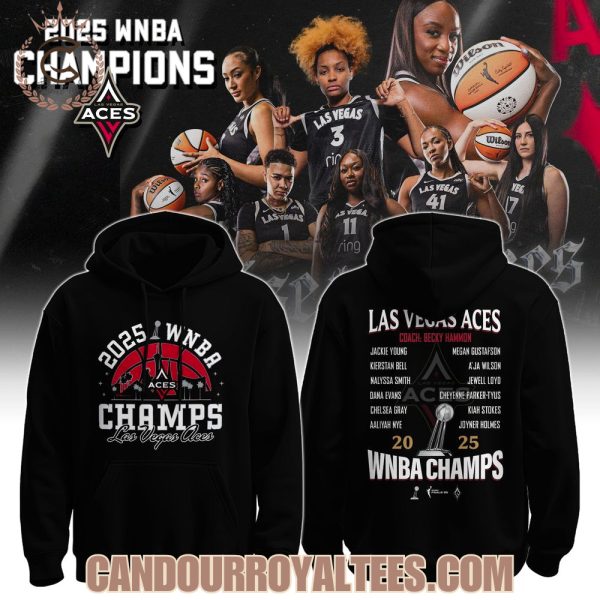 Las Vegas Aces WNBA Champions 2025 Tshirt, Hoodie