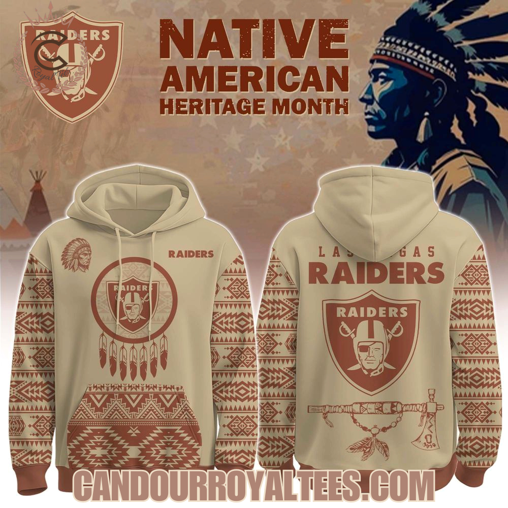 Las Vegas Raiders Native American Heritage Month Hoodie Las Vegas Raiders Native American Heritage Month Hoodie