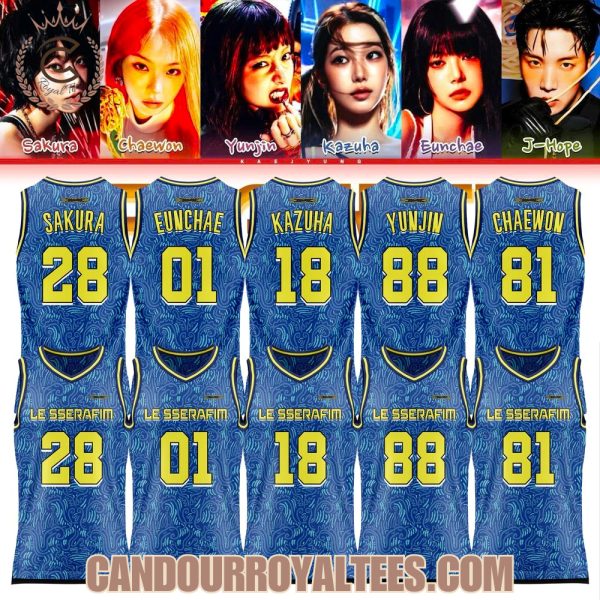 Le Sserafim Spaghetti 1st Single Album Basketball Jersey Le Sserafim Spaghetti 1st Single Album Basketball Jersey