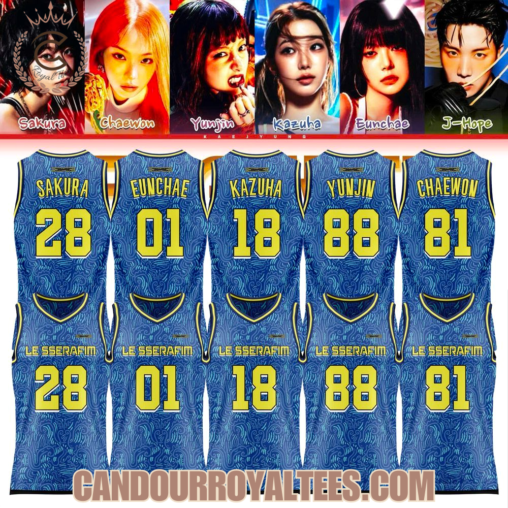Le Sserafim Spaghetti 1st Single Album Basketball Jersey Le Sserafim Spaghetti 1st Single Album Basketball Jersey