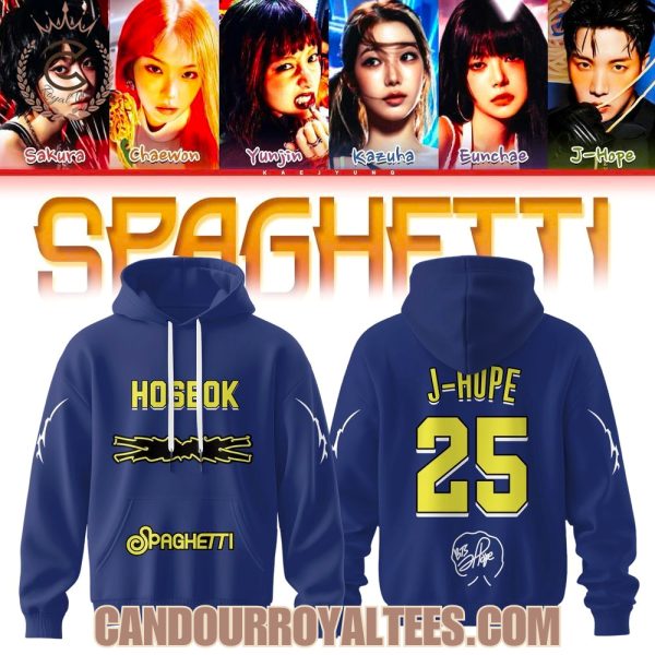 Le Sserafim Spaghetti FT J-Hope Hoodie Le Sserafim Spaghetti FT J-Hope Hoodie