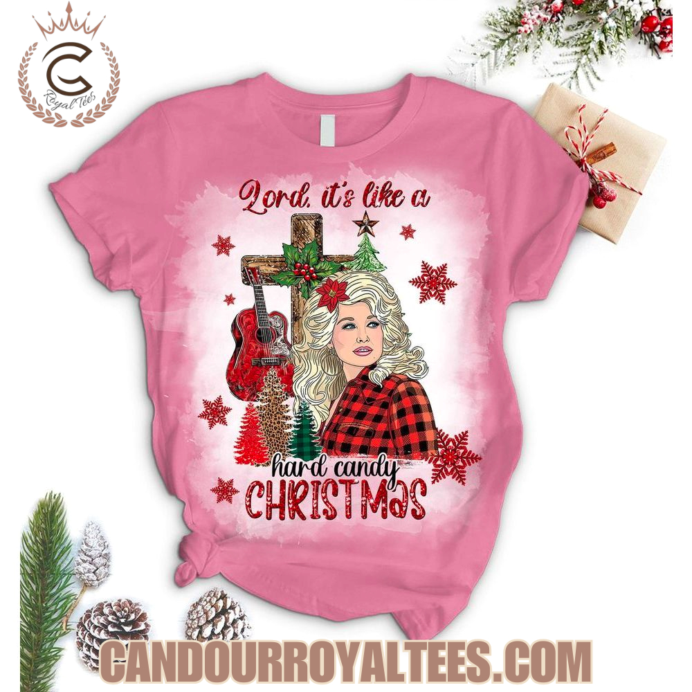 Lord It's Like A Hard Candy Christmas Dolly Parton Pajamas Set Lord It's Like A Hard Candy Christmas Dolly Parton Pajamas Set