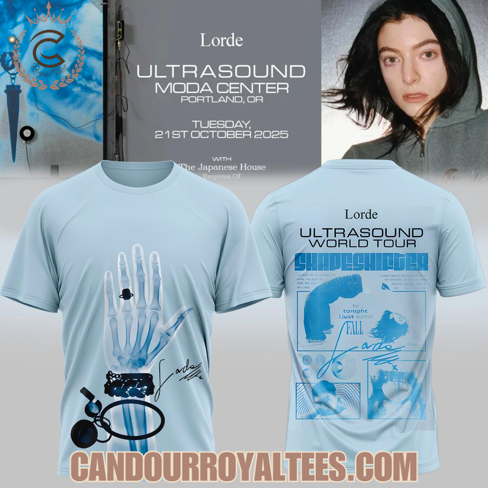 Lorde Ultrasound World Tour T-Shirt Lorde Ultrasound World Tour T-Shirt