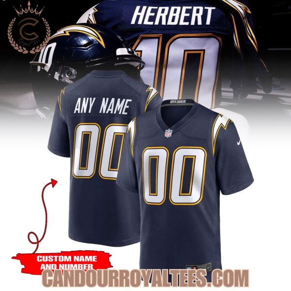 Los Angeles Chargers Super Chargers Custom Football Jersey Los Angeles Chargers Super Chargers Custom Football Jersey