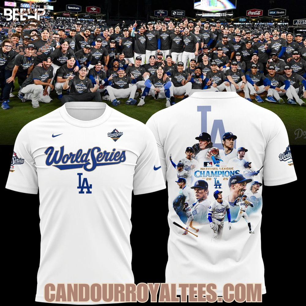 Los Angeles Dodgers 2025 National League Champions Hoodie Los Angeles Dodgers 2025 National League Champions Hoodie
