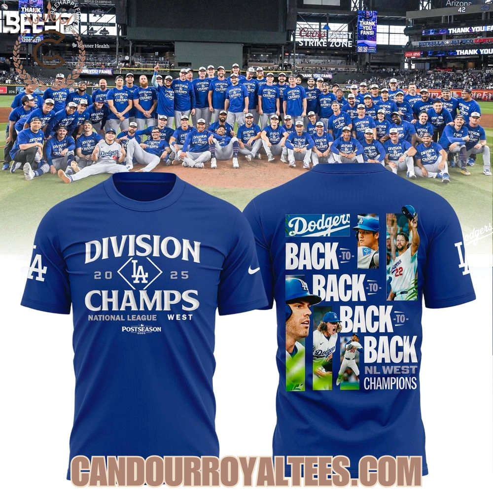 Los Angeles Dodgers 2025 NL West Division Champions Tshirt, Hoodie Los Angeles Dodgers 2025 NL West Division Champions Tshirt, Hoodie