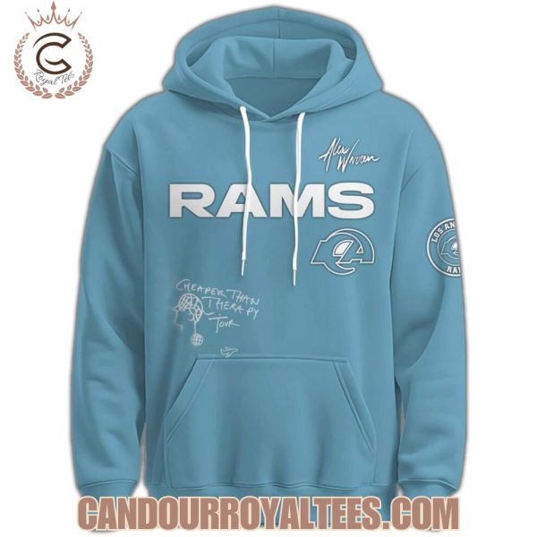 Los Angeles Rams x Alex Warren Cheaper Than Therapy Tour 2025 Hoodie