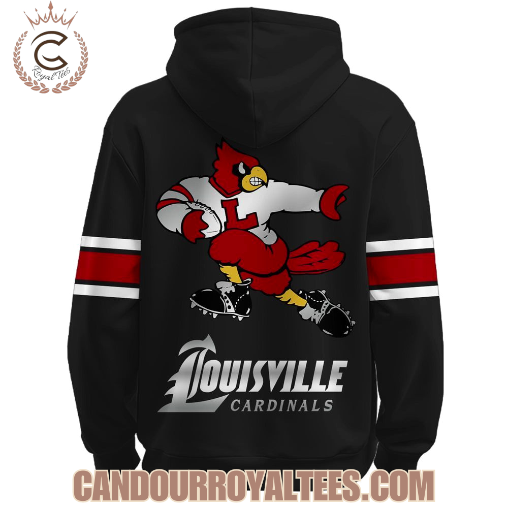 Louisville Cardinals Retro Mascot Hoodie Louisville Cardinals Retro Mascot Hoodie
