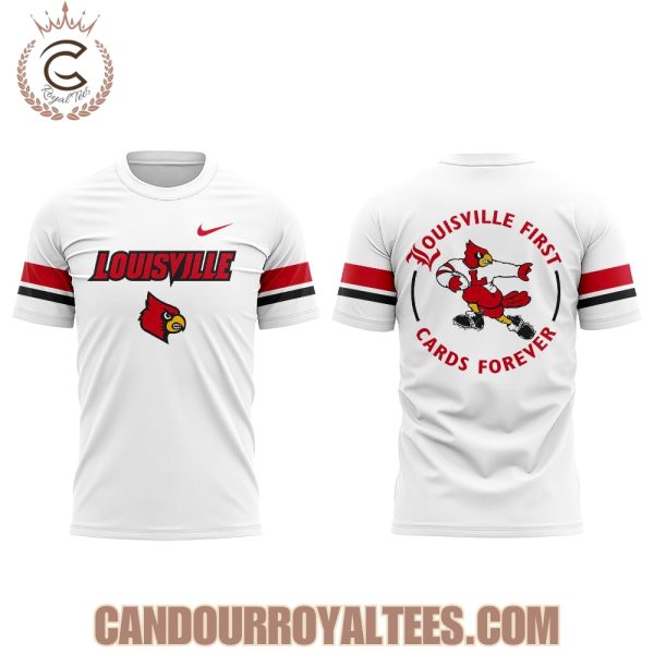 Louisville Football Louisville First, Cards Forever Uniform 2025 Hoodie