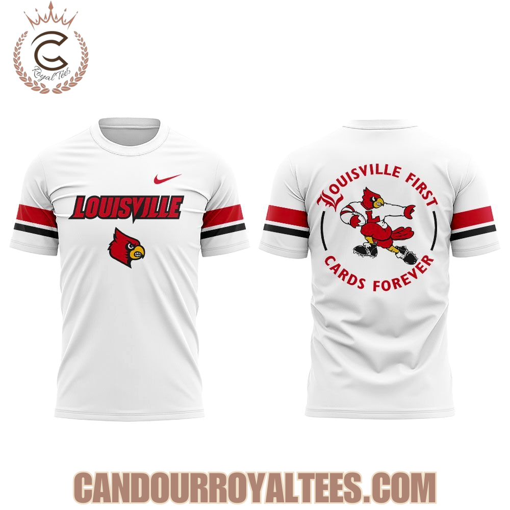 Louisville Football Louisville First, Cards Forever Uniform 2025 Hoodie Louisville Football Louisville First, Cards Forever Uniform 2025 Hoodie