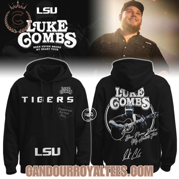 LSU Tigers x Luke Combs Beer Never Broke My Heart Tour 2025 Hoodie