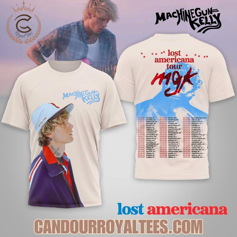 Machine Gun Kelly Lost Americana Tour T-Shirt Machine Gun Kelly Lost Americana Tour T-Shirt