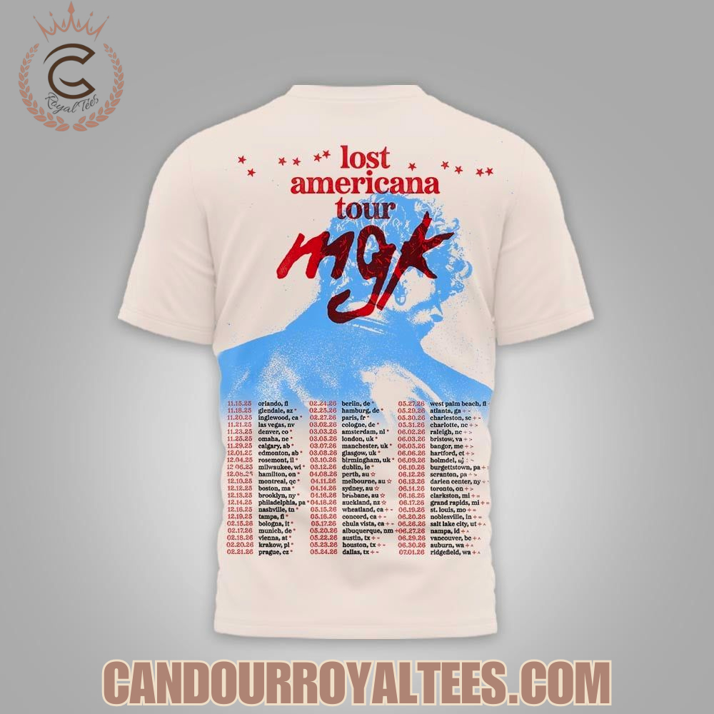 Machine Gun Kelly Lost Americana Tour T-Shirt Machine Gun Kelly Lost Americana Tour T-Shirt