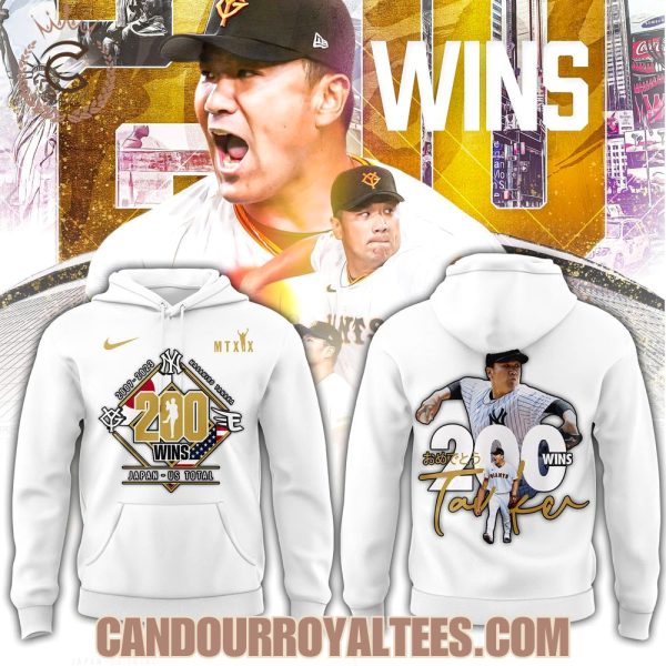 Masahiro Tanaka 200 WINS Japan – US Total Hoodie