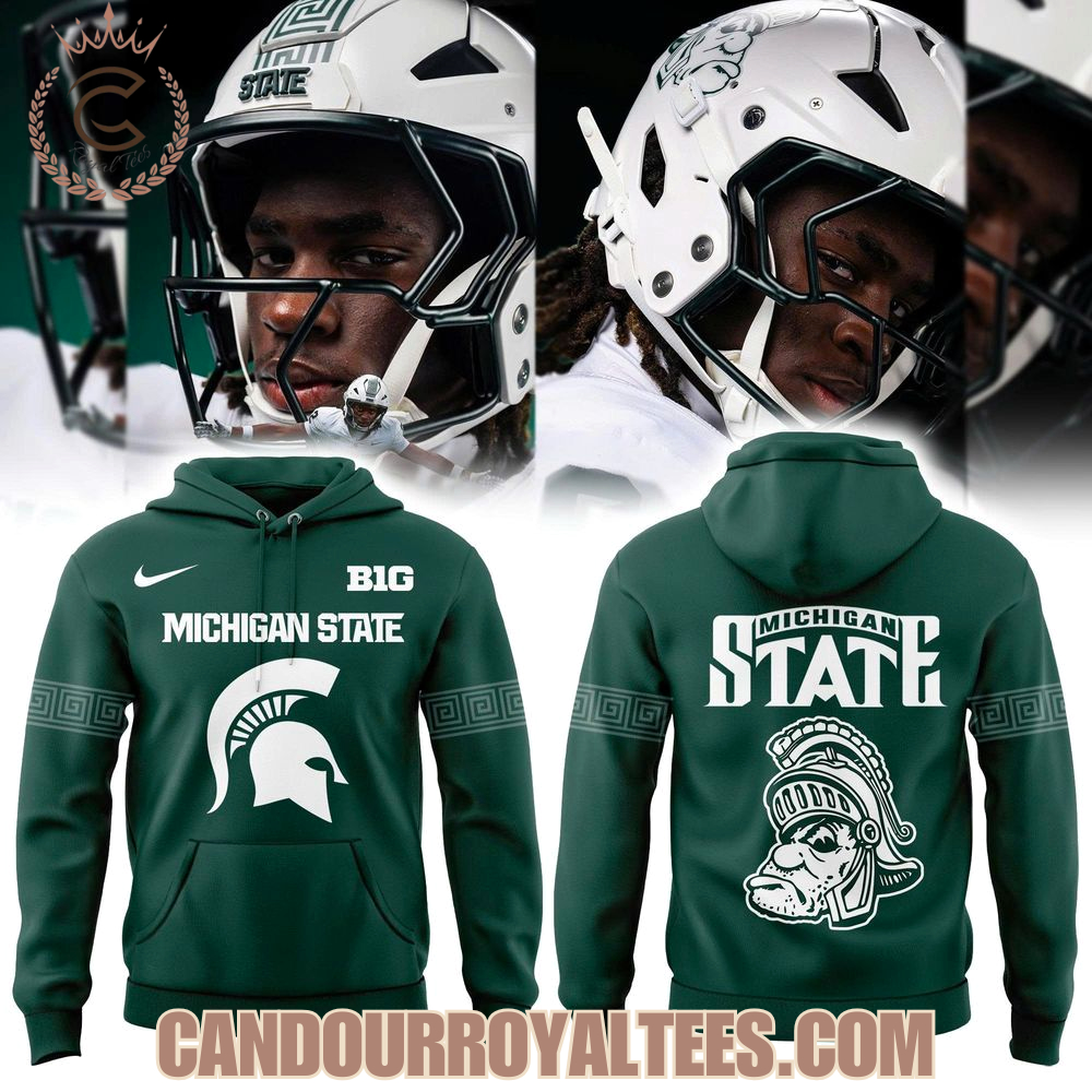 Michigan State Spartans Legacy Alternate Green Forest Hoodie Michigan State Spartans Legacy Alternate Green Forest Hoodie