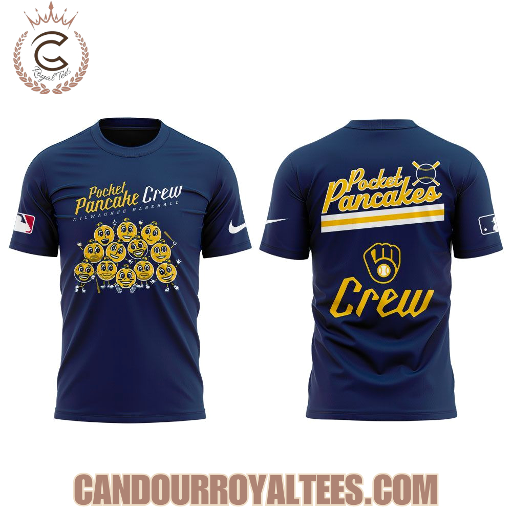 Milwaukee Brewers Pocket Pancake Crew Tshirt, Hoodie Milwaukee Brewers Pocket Pancake Crew Tshirt, Hoodie
