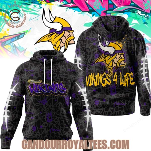 Minnesota Vikings Graffiti For Life Design Shirts Minnesota Vikings Graffiti For Life Design Shirts