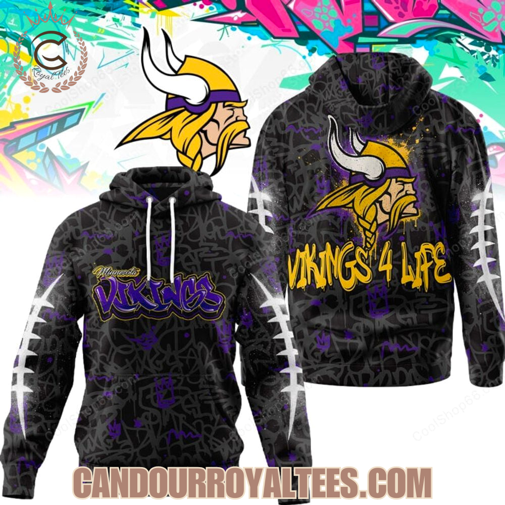 Minnesota Vikings Graffiti For Life Design Shirts Minnesota Vikings Graffiti For Life Design Shirts