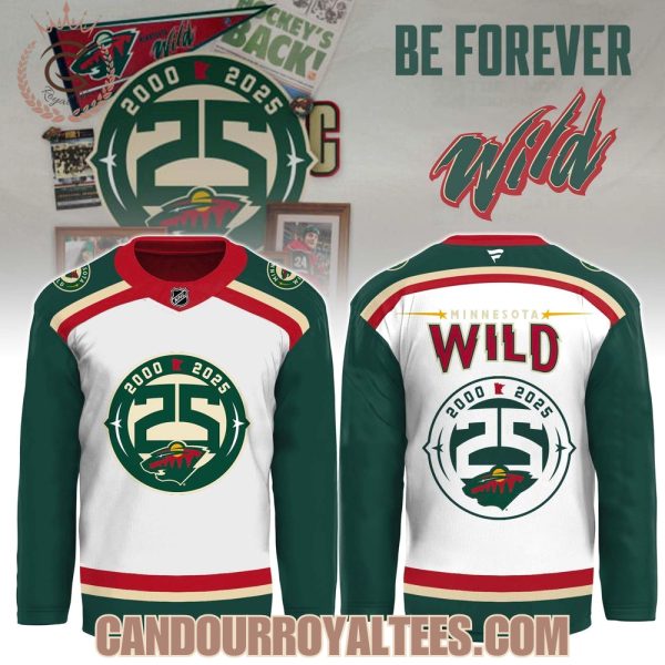 Minnesota Wild 25th Anniversary Heritage Jersey Minnesota Wild 25th Anniversary Heritage Jersey
