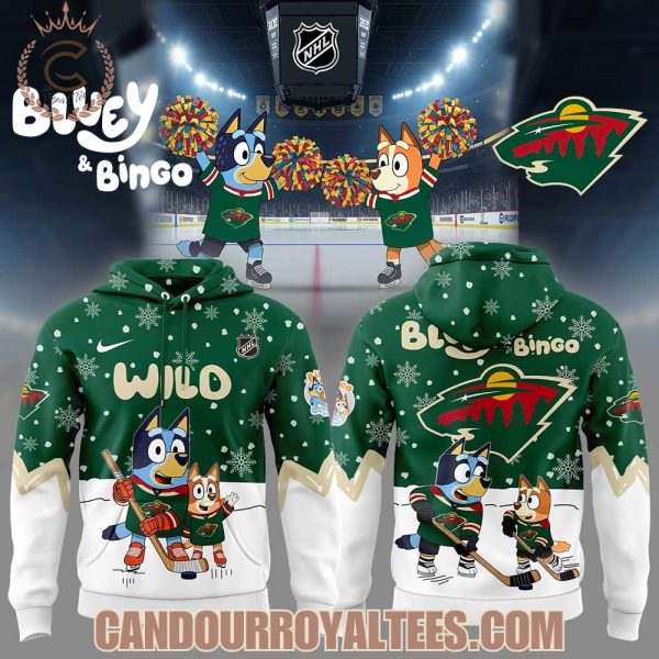 Minnesota Wild x Bluey and Bingo 2025 Hoodie