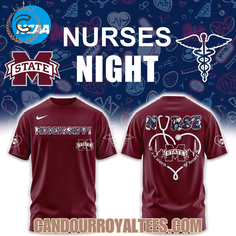 Mississippi State Bulldogs Nurses Night Hoodie Mississippi State Bulldogs Nurses Night Hoodie