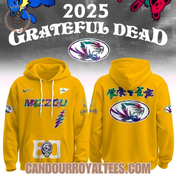 Missouri Tigers x Grateful Dead 60th 1965 2025 Hoodie Missouri Tigers x Grateful Dead 60th 1965 2025 Hoodie