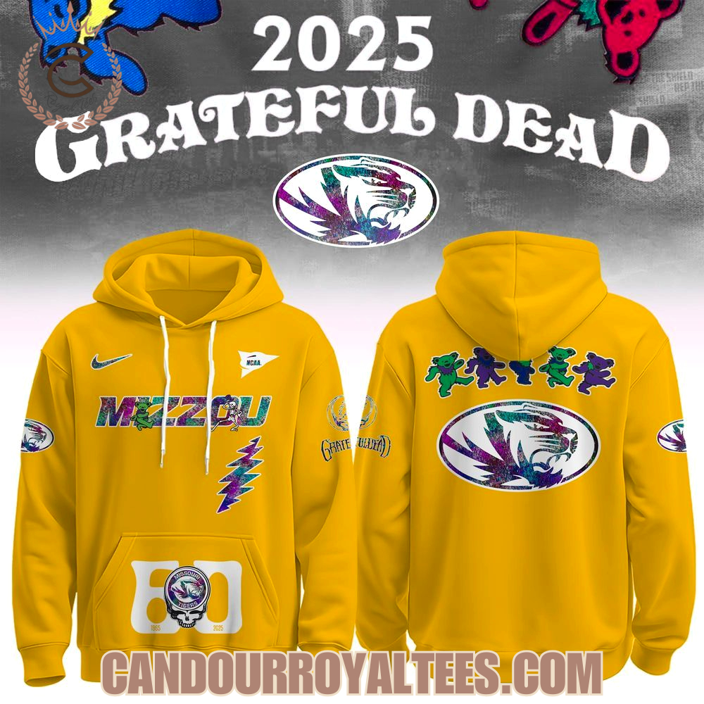 Missouri Tigers x Grateful Dead 60th 1965 2025 Hoodie Missouri Tigers x Grateful Dead 60th 1965 2025 Hoodie