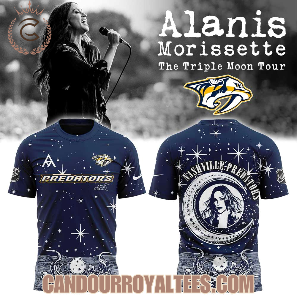 Nashville Predators Alanis Morissette The Triple Moon Tour Hoodie Nashville Predators Alanis Morissette The Triple Moon Tour Hoodie