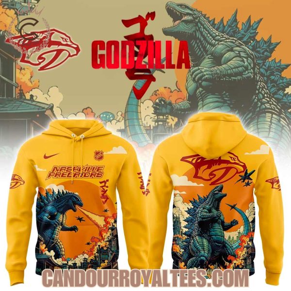 Nashville Predators x Godzilla 2025 Hoodie