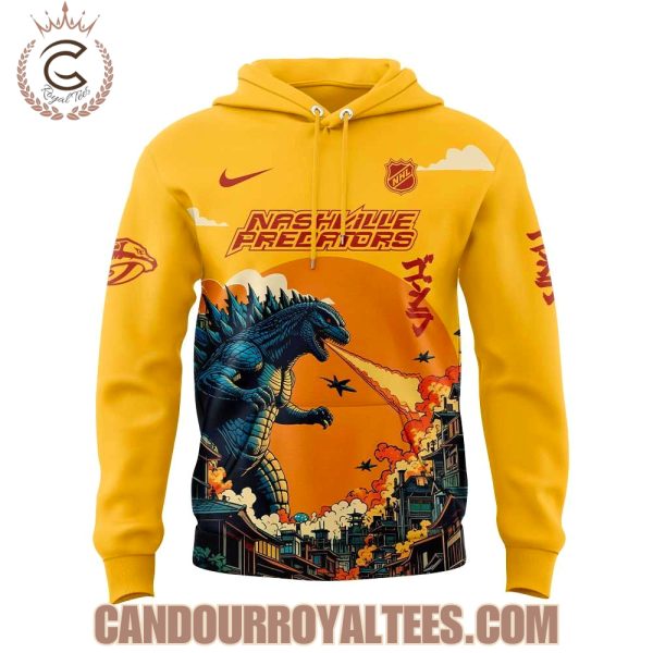 Nashville Predators x Godzilla 2025 Hoodie