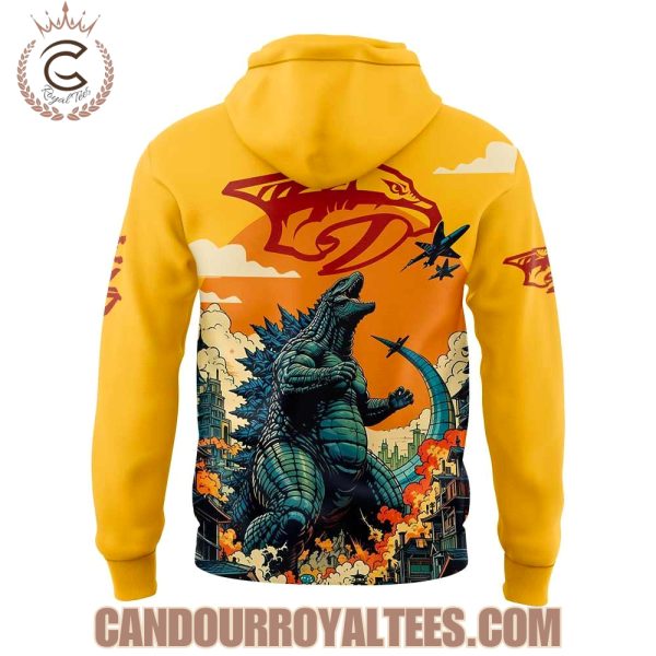 Nashville Predators x Godzilla 2025 Hoodie