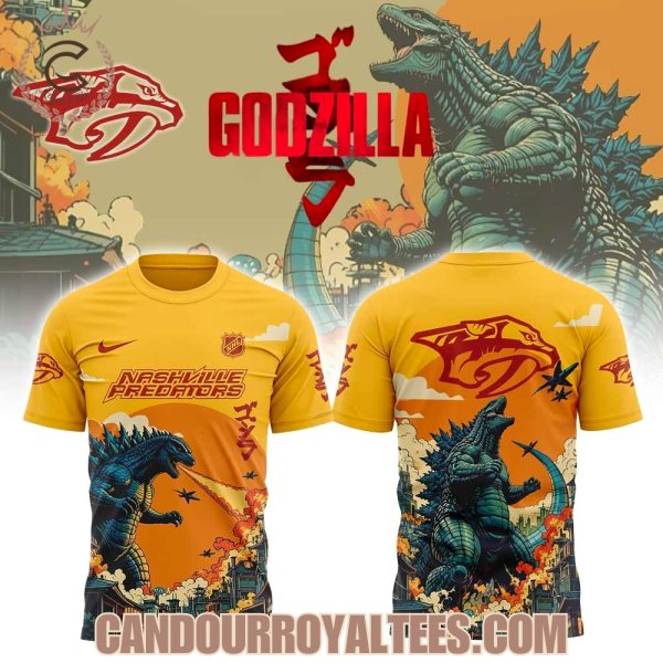 Nashville Predators x Godzilla 2025 Hoodie