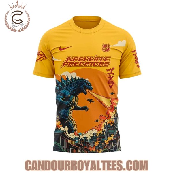 Nashville Predators x Godzilla 2025 Hoodie