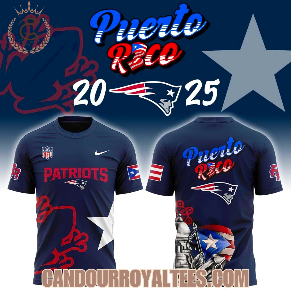 New England Patriots Puerto Rico 2025 Hoodie New England Patriots Puerto Rico 2025 Hoodie