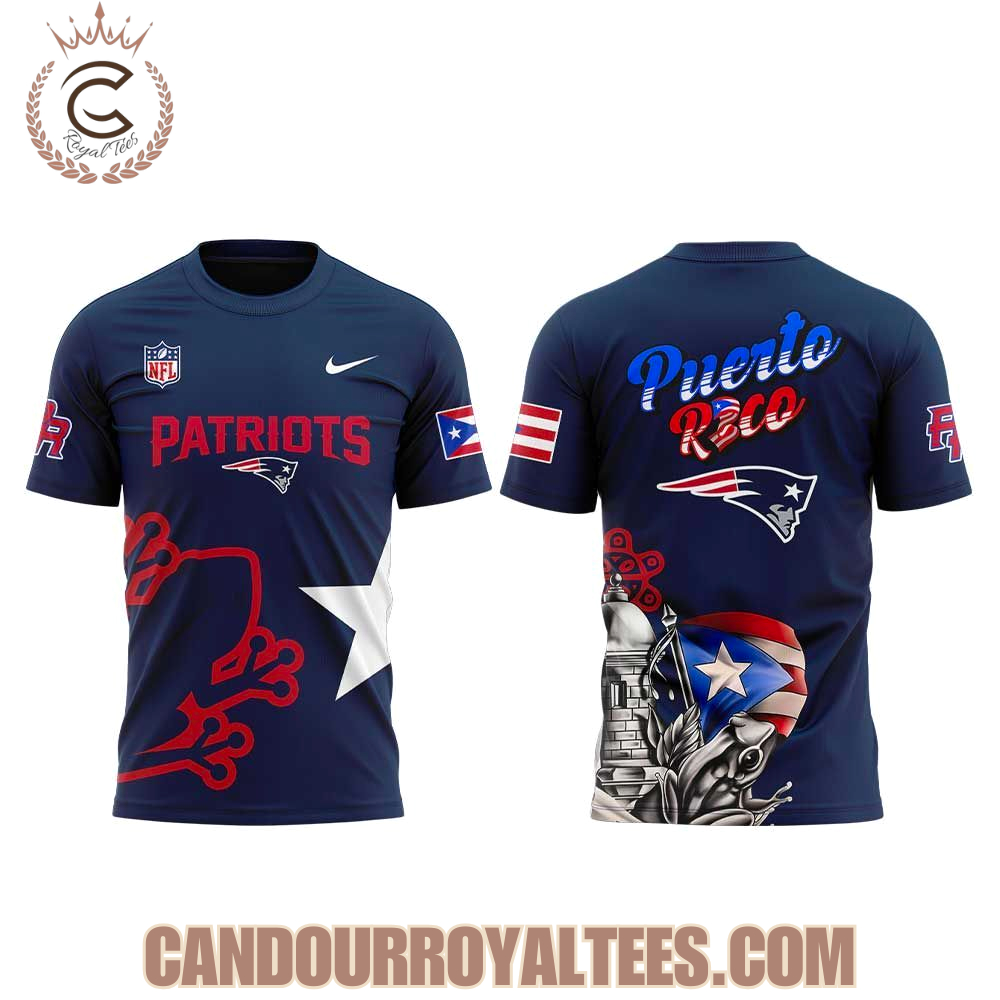 New England Patriots Puerto Rico 2025 Hoodie New England Patriots Puerto Rico 2025 Hoodie