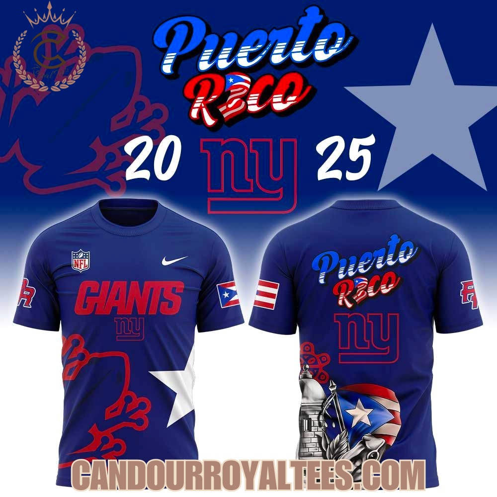 New York Giants Puerto Rico 2025 Hoodie New York Giants Puerto Rico 2025 Hoodie