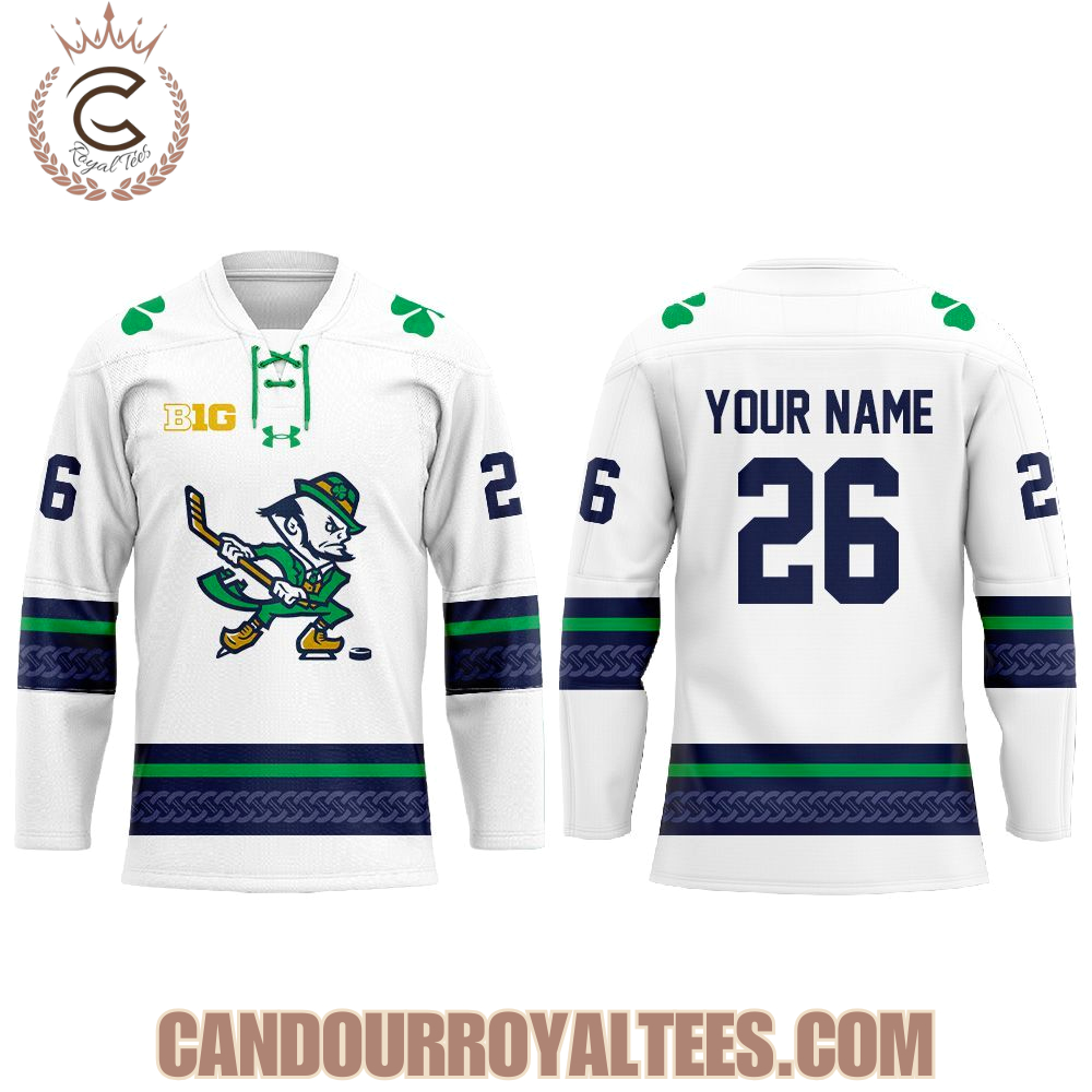 Notre Dame Fighting Irish Leprechaun Hockey 2025 Jersey Notre Dame Fighting Irish Leprechaun Hockey 2025 Jersey