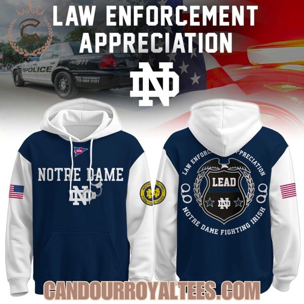 Notre Dame Fighting Irish x Law Enforcement Appreciation Day Hoodie Notre Dame Fighting Irish x Law Enforcement Appreciation Day Hoodie