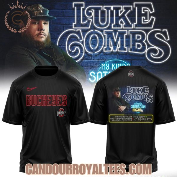 Ohio State Buckeyes x Luke Combs – My Kinda Saturday Night Tour Tshirt, Hoodie