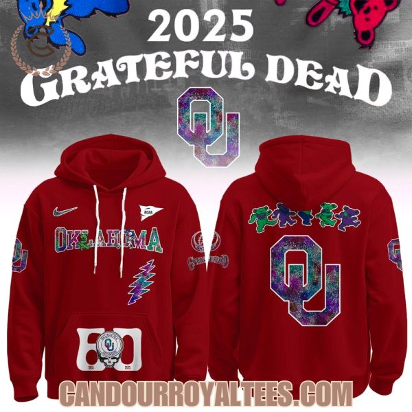 Oklahoma Sooners x Grateful Dead 60th 1965 2025 Hoodie