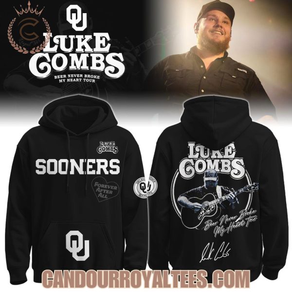 Oklahoma Sooners x Luke Combs Beer Never Broke My Heart Tour 2025 Hoodie