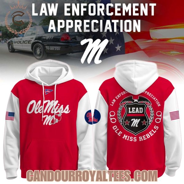 Ole Miss Rebels x Law Enforcement Appreciation Day Hoodie Ole Miss Rebels x Law Enforcement Appreciation Day Hoodie
