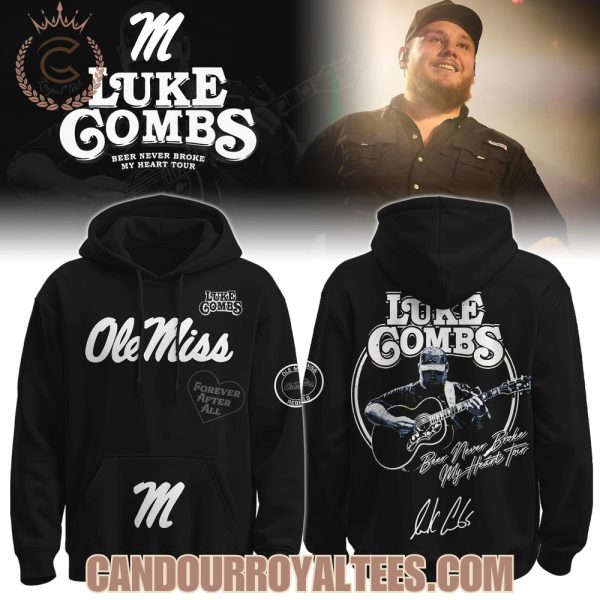 Ole Miss Rebels x Luke Combs Beer Never Broke My Heart Tour 2025 Hoodie