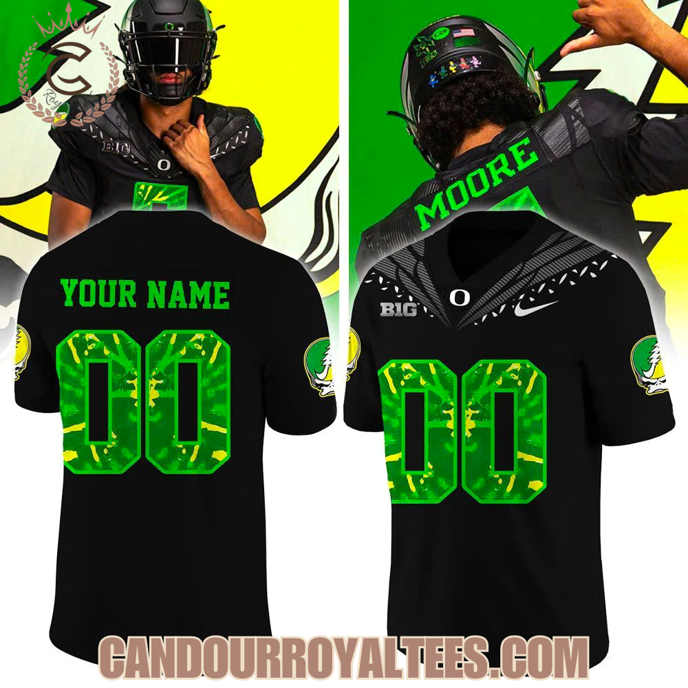 Oregon Ducks Grateful Dead Merchandise Jersey Oregon Ducks Grateful Dead Merchandise Jersey