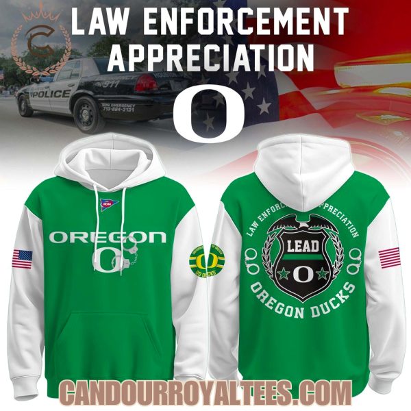 Oregon Ducks x Law Enforcement Appreciation Day Hoodie Oregon Ducks x Law Enforcement Appreciation Day Hoodie