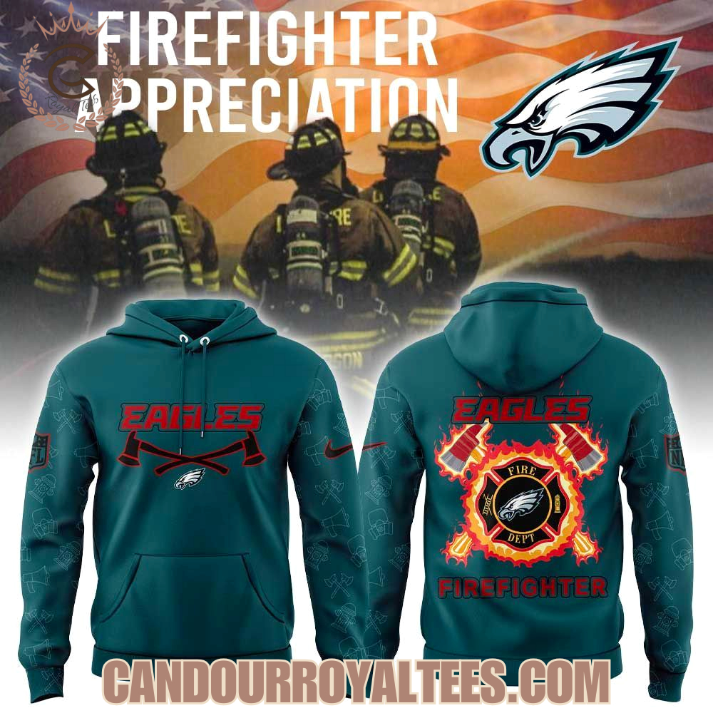 Philadelphia Eagles Firefighter Appreciation Hoodie Philadelphia Eagles Firefighter Appreciation Hoodie