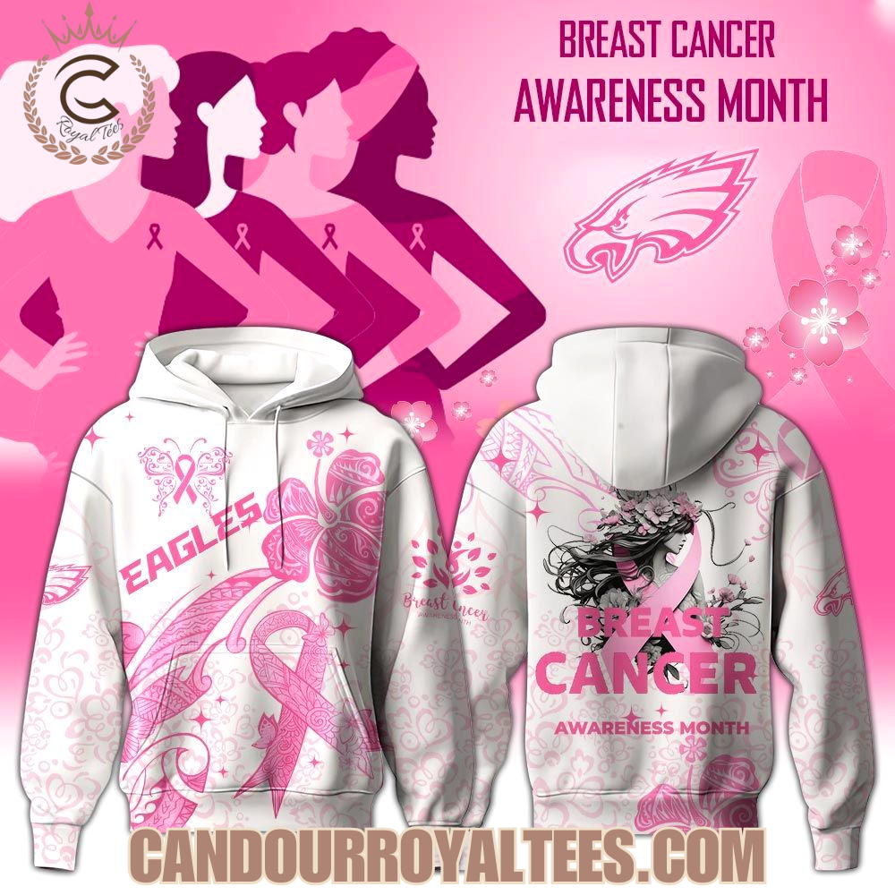 Philadelphia Eagles x Breast Cancer Awareness Month 2025 Hoodie Philadelphia Eagles x Breast Cancer Awareness Month 2025 Hoodie