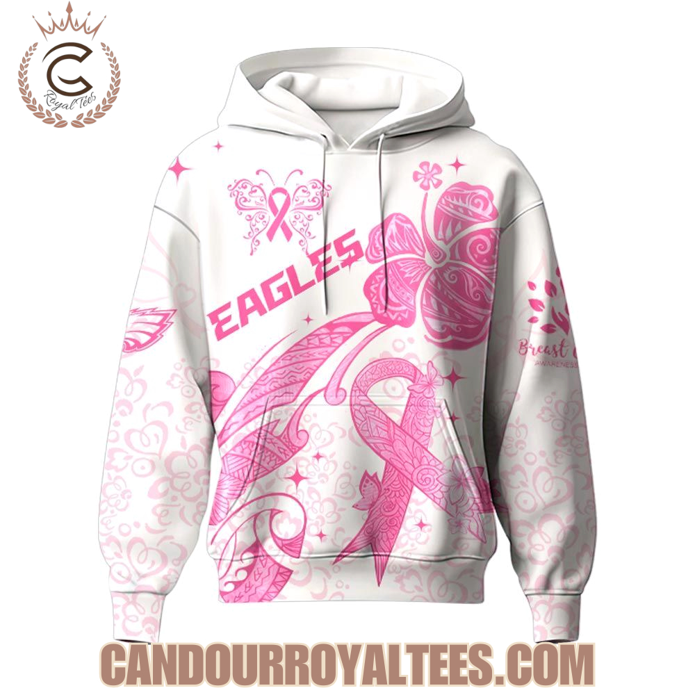 Philadelphia Eagles x Breast Cancer Awareness Month 2025 Hoodie Philadelphia Eagles x Breast Cancer Awareness Month 2025 Hoodie