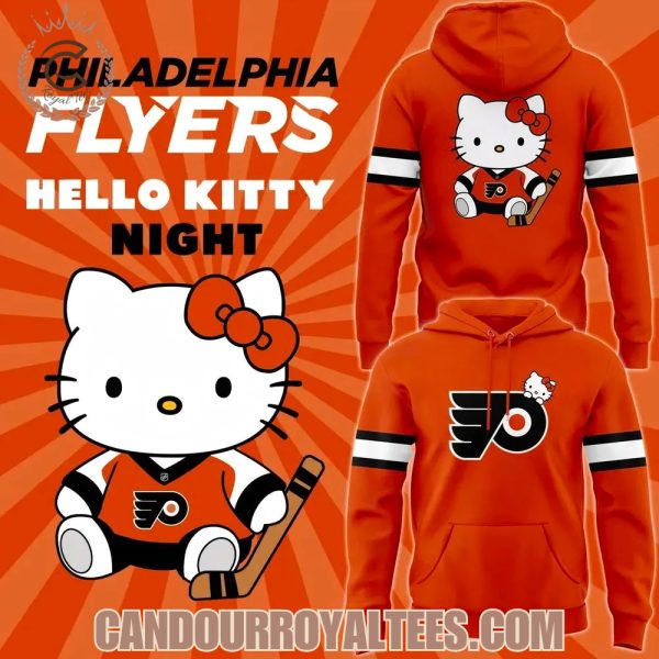 Philadelphia Flyers Hello Kitty Night Hoodie Philadelphia Flyers Hello Kitty Night Hoodie