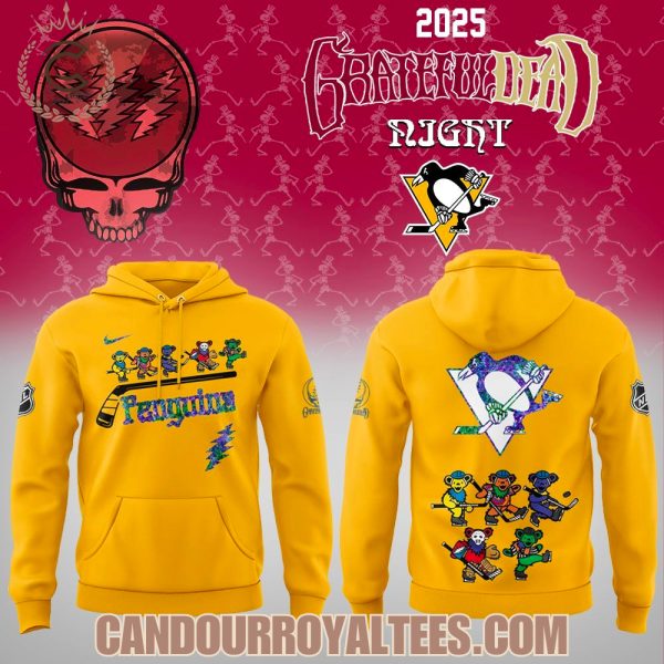 Pittsburgh Penguins Grateful Dead Night 2025 Hoodie Pittsburgh Penguins Grateful Dead Night 2025 Hoodie